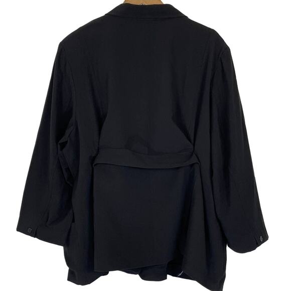 Maggie Barnes Closet Staple Business Work Black 3 Button Blazer 2X - 22/24 - Picture 2 of 4